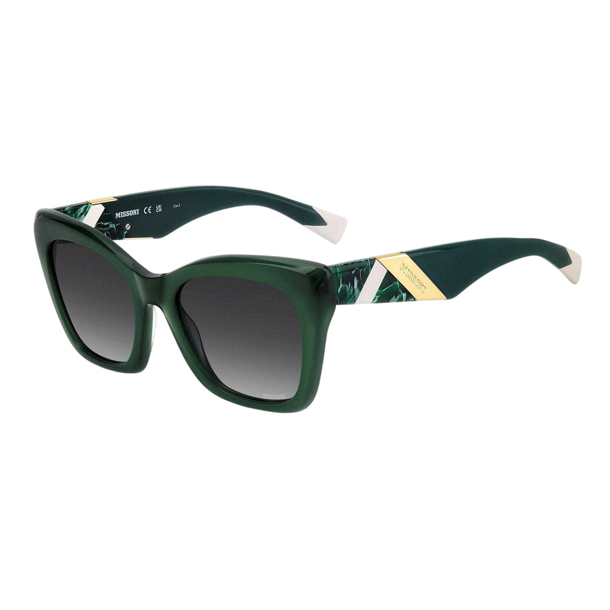 Green - Lifestyle - Missoni Womens-Ladies Rectangular Sunglasses