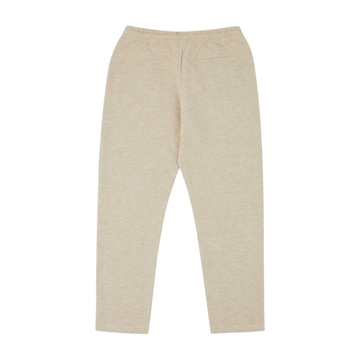 Ecru - Back - Prevu Mens Drawstring Waist Straight Trousers