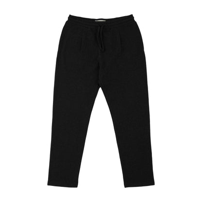Black - Front - Prevu Mens Drawstring Waist Straight Trousers