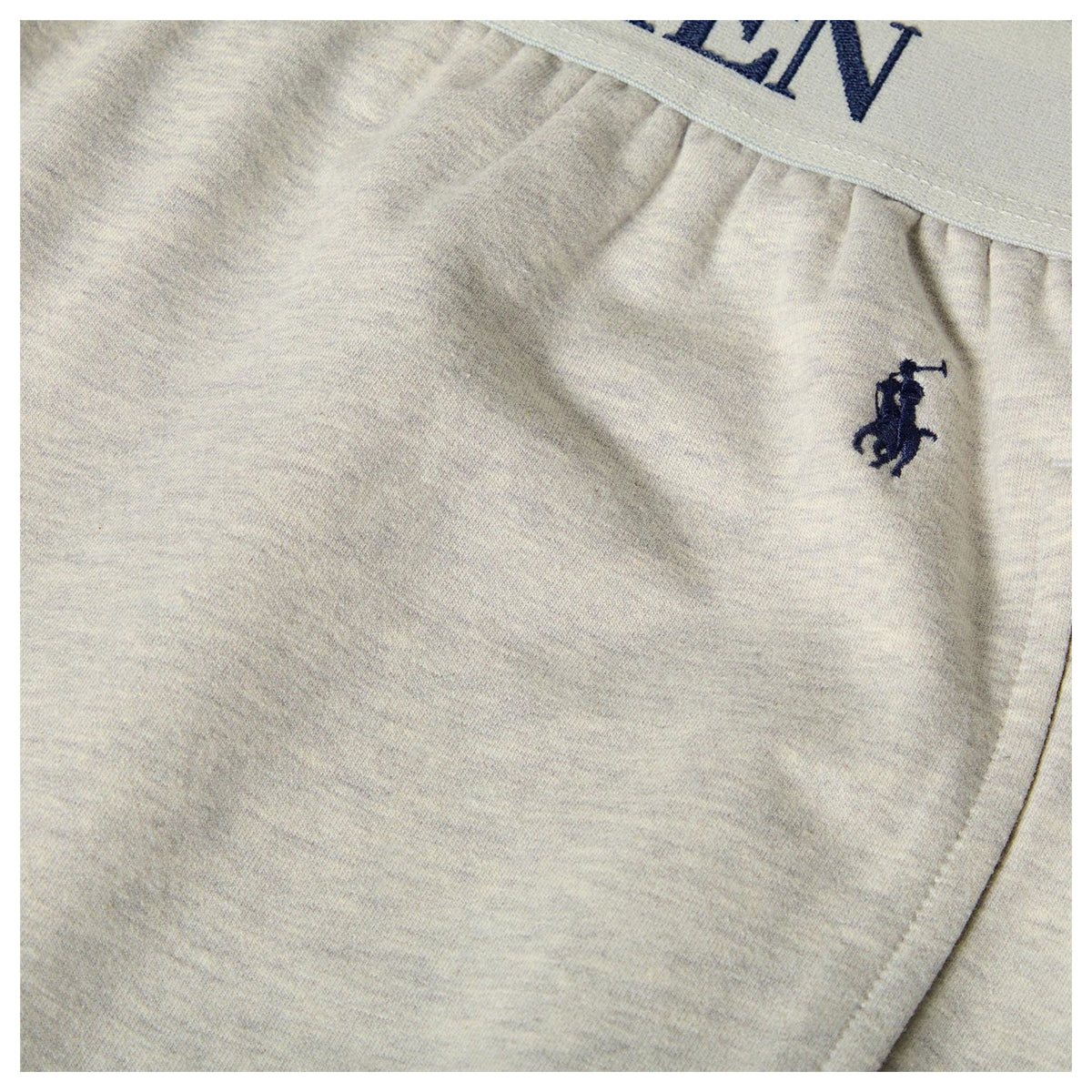 Heather Grey - Side - Ralph Lauren Mens Polo Embroidered Logo Comfort Jogging Bottoms