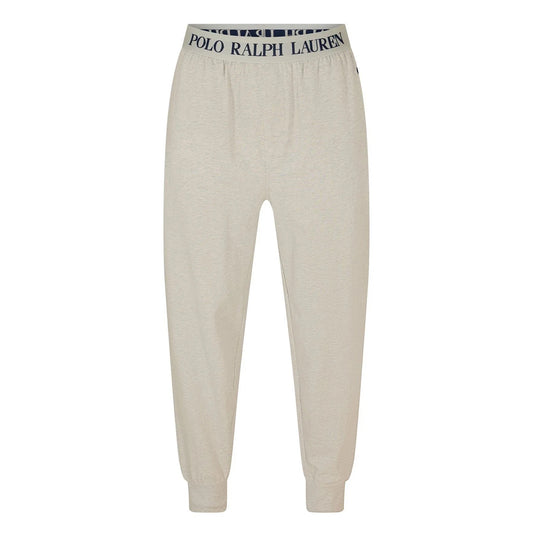 Heather Grey - Front - Ralph Lauren Mens Polo Embroidered Logo Comfort Jogging Bottoms