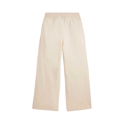 Cream - Back - Ralph Lauren Girls Polo Fleece Wide Leg Jogging Bottoms