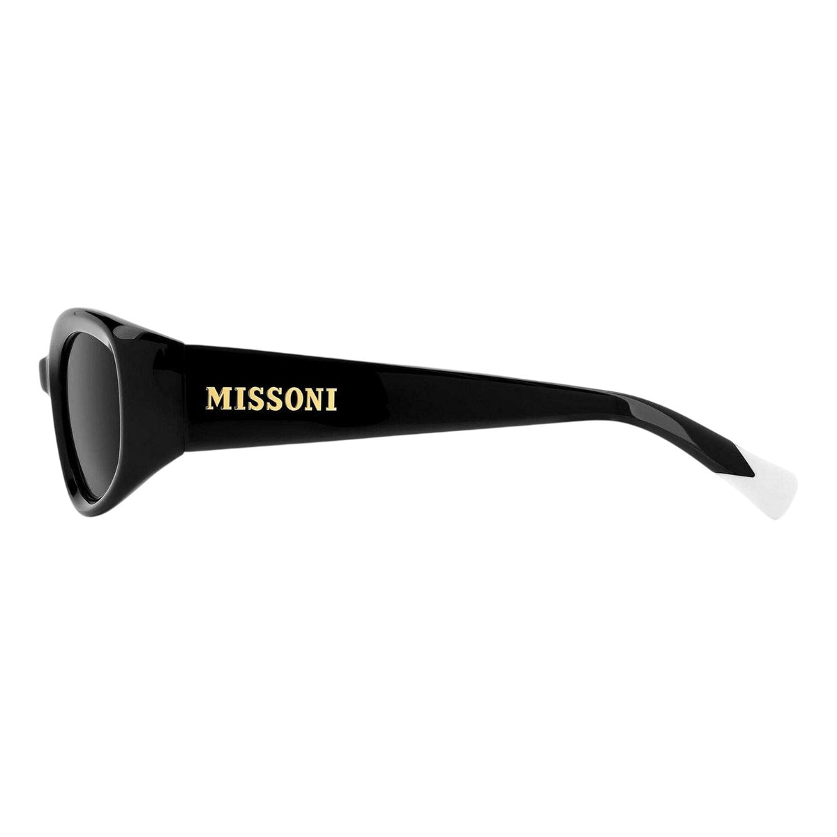 Black - Side - Missoni Womens-Ladies Logo Rectangular Sunglasses