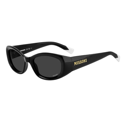 Black - Lifestyle - Missoni Womens-Ladies Logo Rectangular Sunglasses