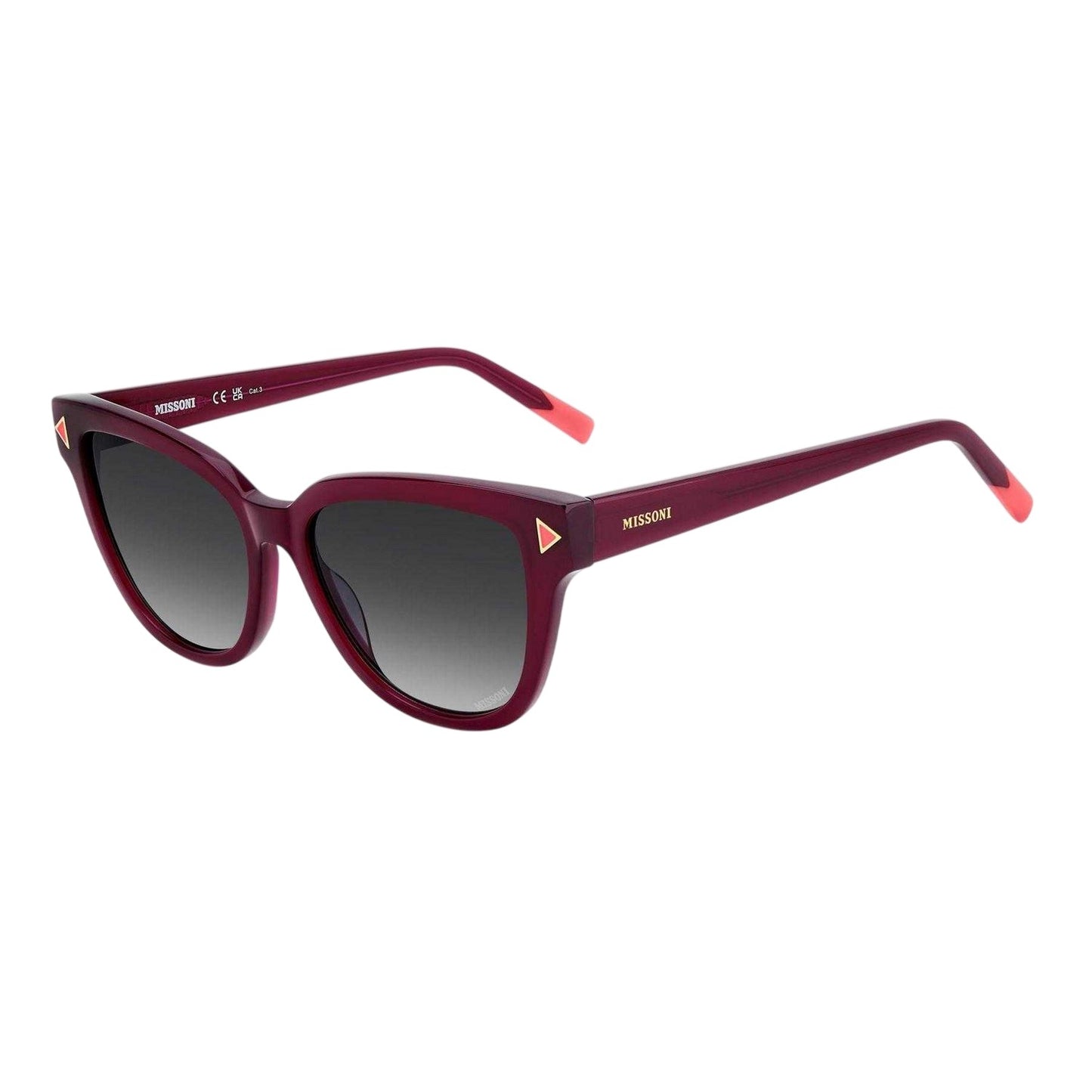 Cherry - Side - Missoni Womens-Ladies Round Logo Sunglasses
