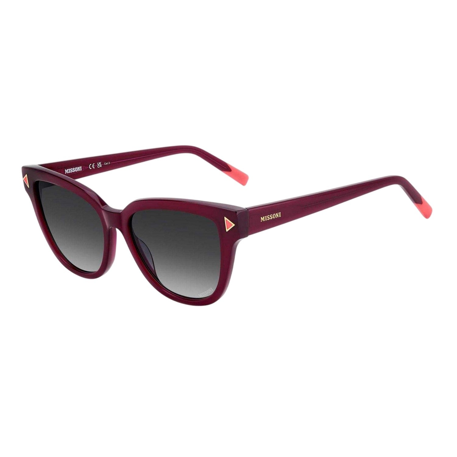 Cherry - Side - Missoni Womens-Ladies Round Logo Sunglasses