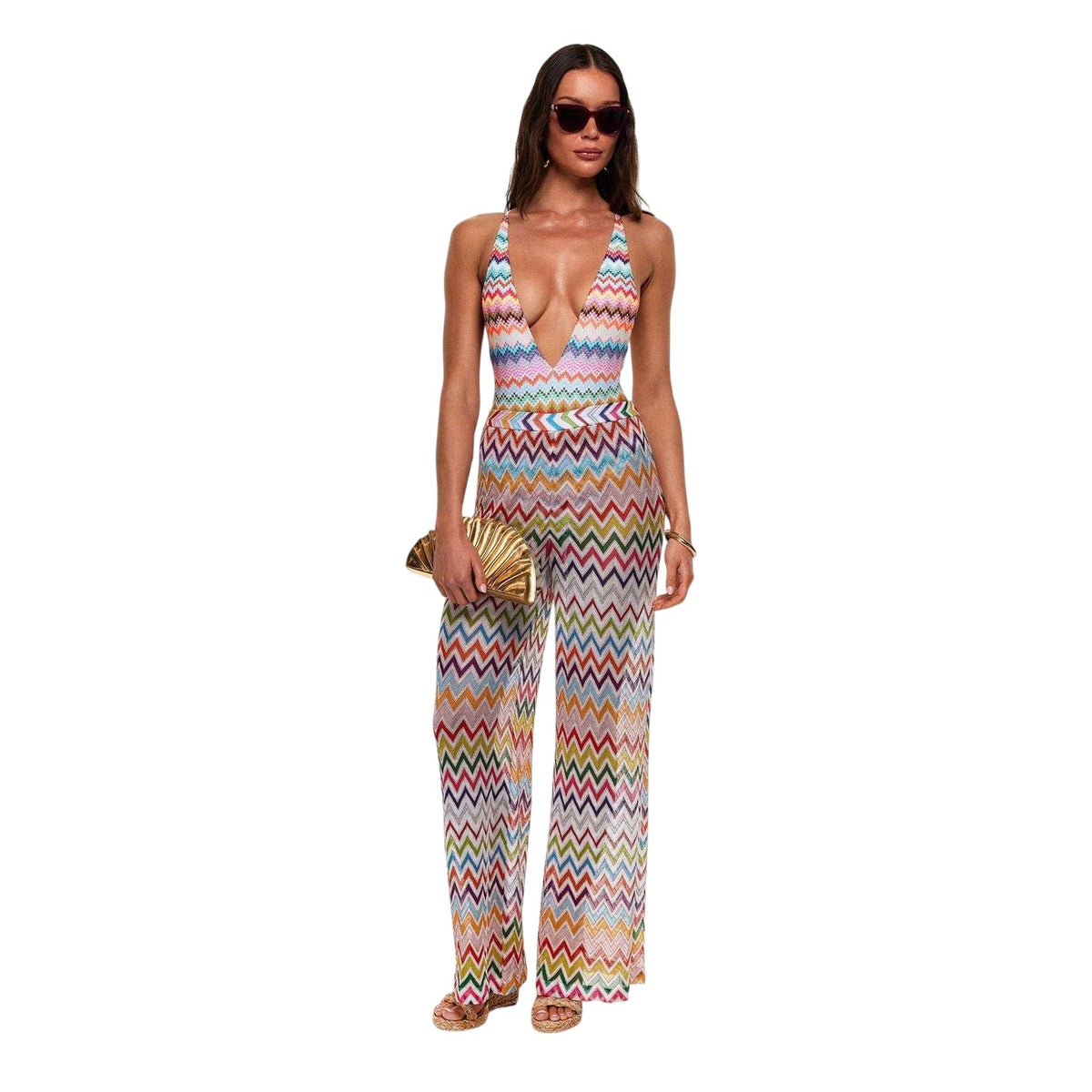 Cherry - Pack Shot - Missoni Womens-Ladies Round Logo Sunglasses