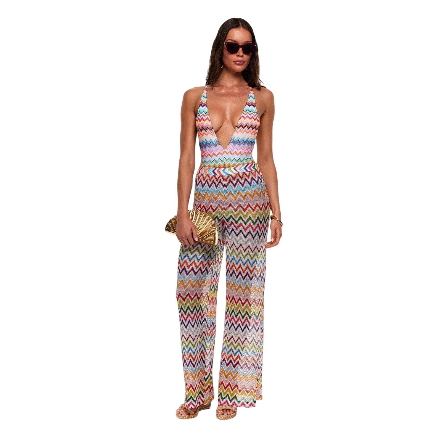 Cherry - Pack Shot - Missoni Womens-Ladies Round Logo Sunglasses