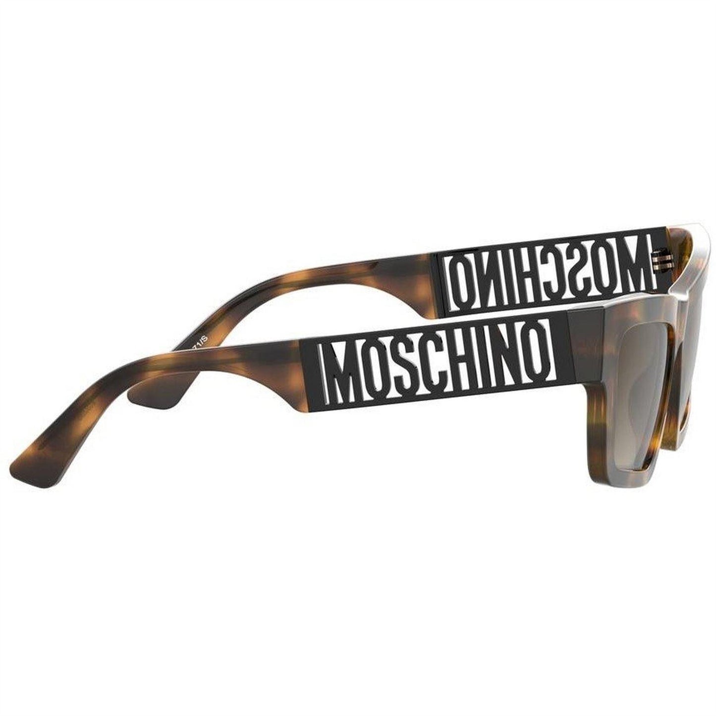 Havana - Back - Moschino Womens-Ladies Cut Out Sunglasses