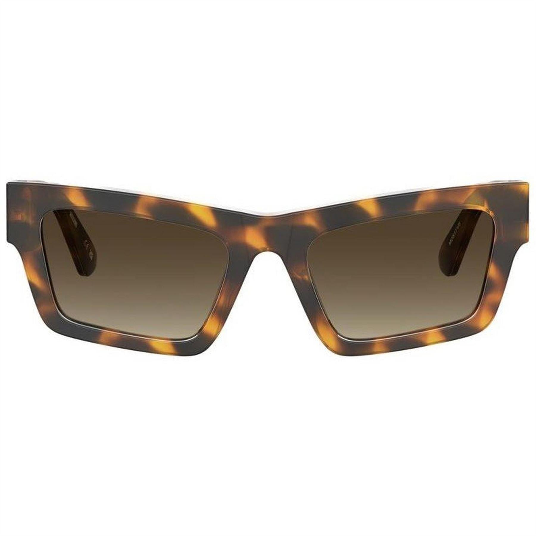 Havana - Front - Moschino Womens-Ladies Cut Out Sunglasses