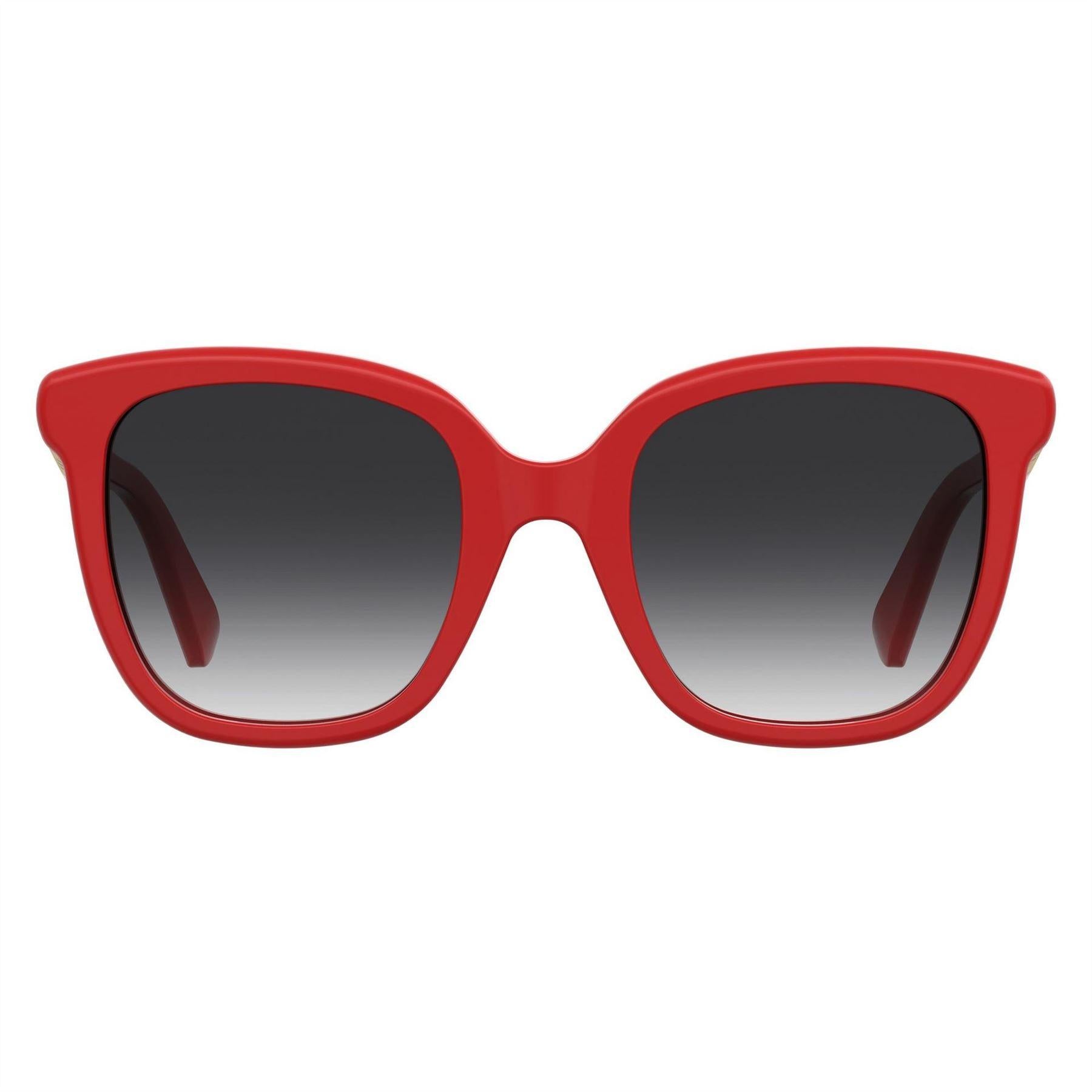 Red - Front - Moschino Womens-Ladies Round Gradient Sunglasses