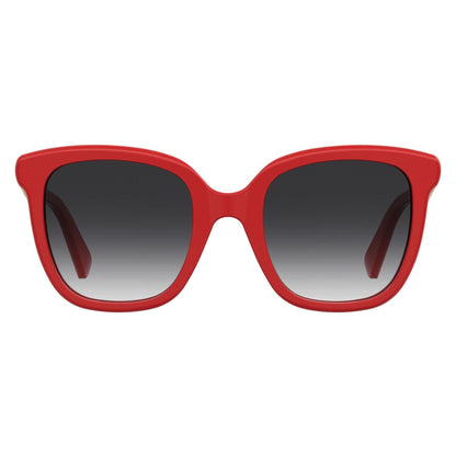 Red - Front - Moschino Womens-Ladies Round Gradient Sunglasses