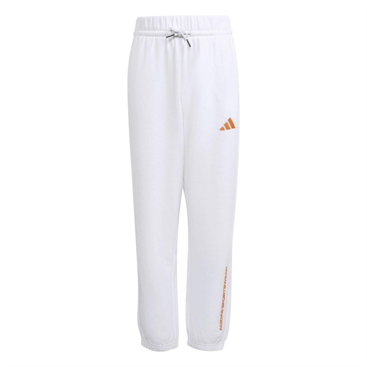 White - Front - Adidas Childrens-Kids Sportswear Jogging Bottoms