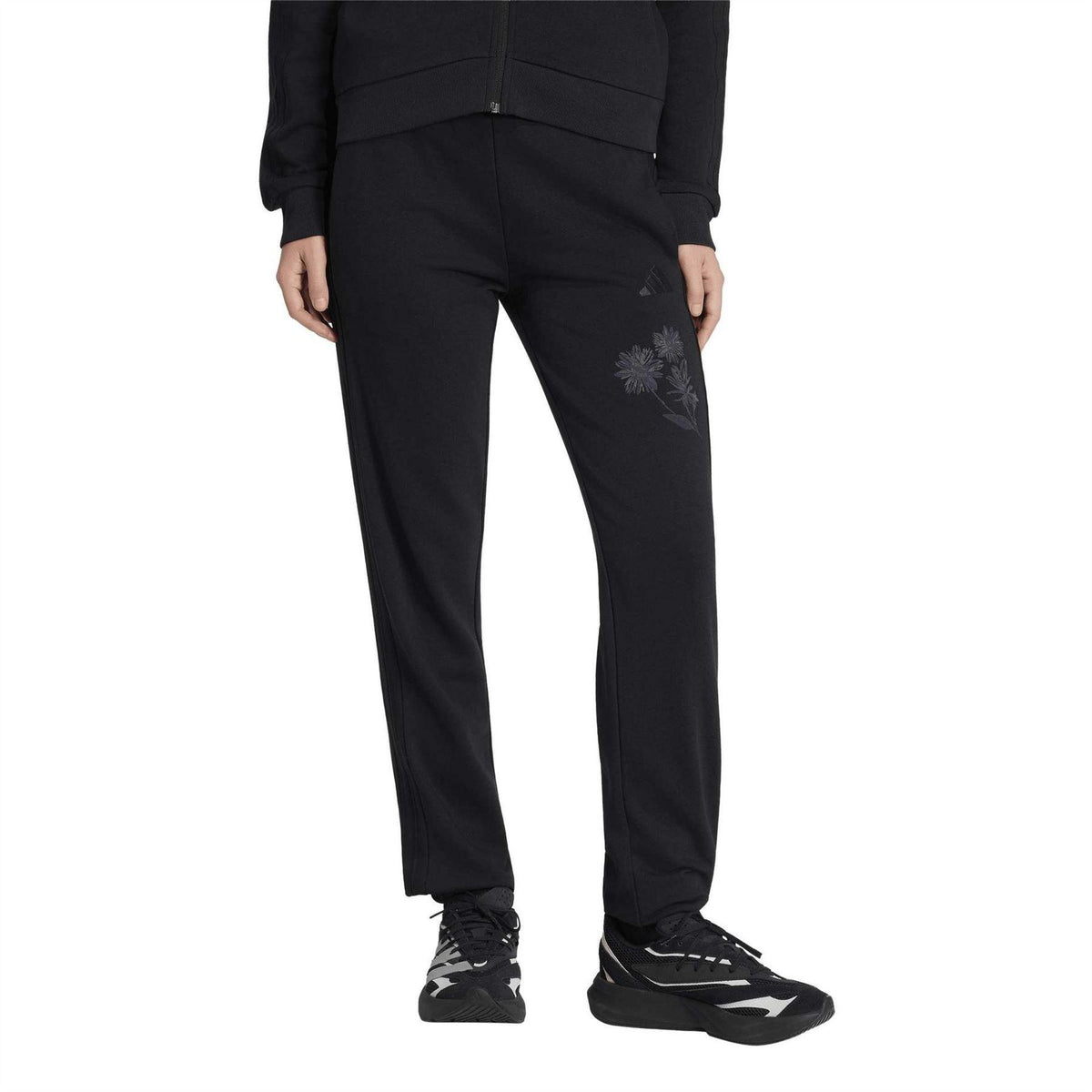 Black - Pack Shot - Adidas Womens-Ladies Joggers