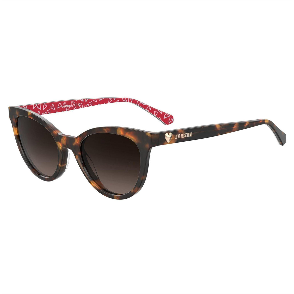 Havana - Pack Shot - Love Moschino Womens-Ladies Heart Sunglasses
