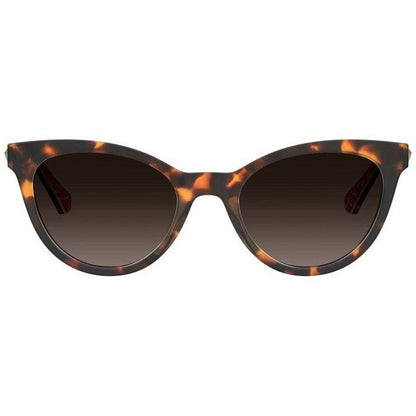 Havana - Front - Love Moschino Womens-Ladies Heart Sunglasses