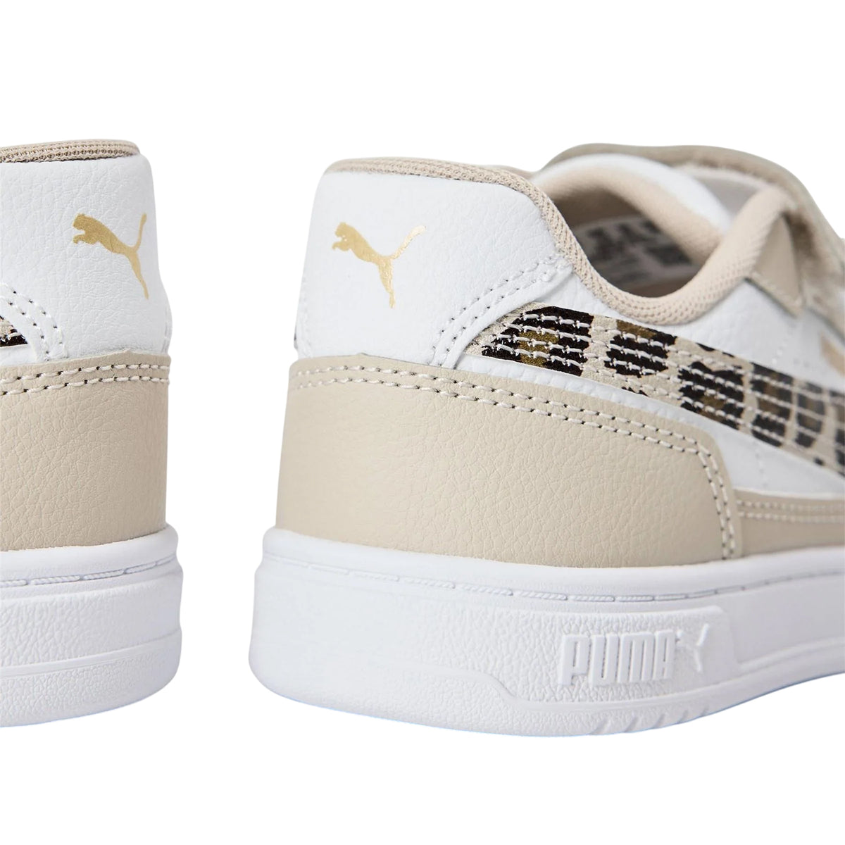 White-Leopard - Side - Puma Boys Caven 2.0 Trainers