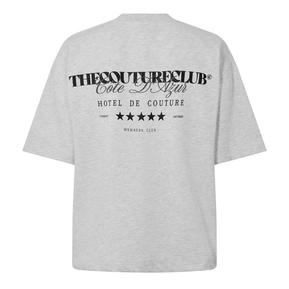 Green-Grey Marl - Back - Couture Club Mens Oversized T-Shirt