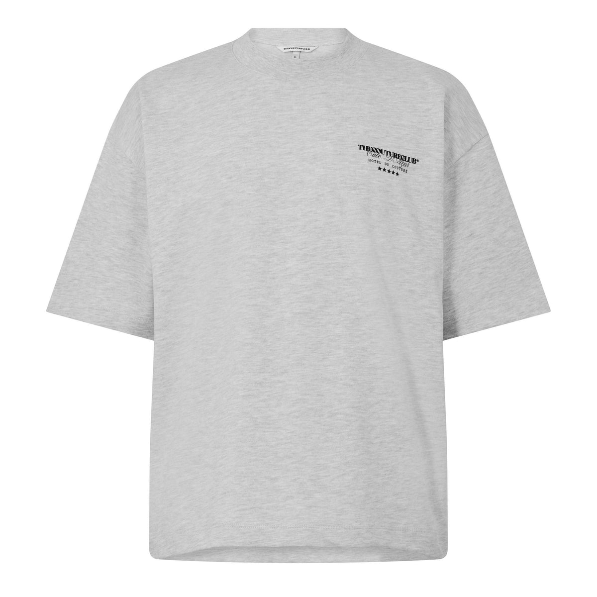 Green-Grey Marl - Front - Couture Club Mens Oversized T-Shirt