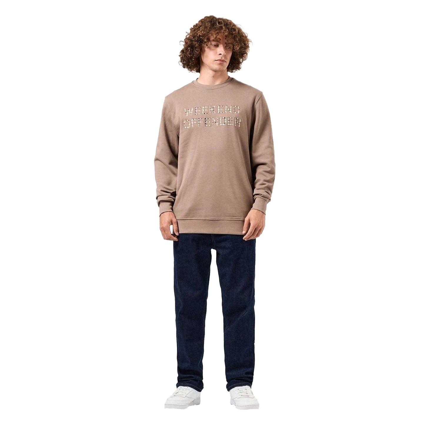 Brown - Lifestyle - Weekend Offender Mens Warwick Crew Neck Sweatshirt