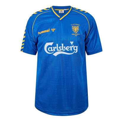 Blue-Yellow - Front - Hummel Mens Wimbledon 1998 Football Shirt