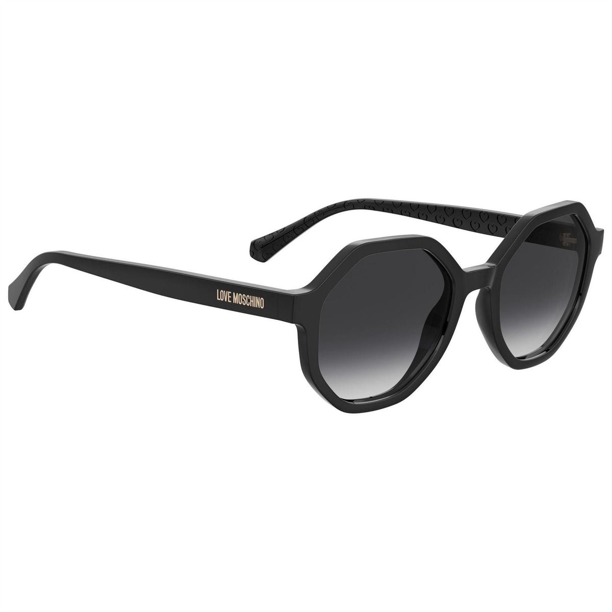 Black - Side - Love Moschino Womens-Ladies Logo Sunglasses