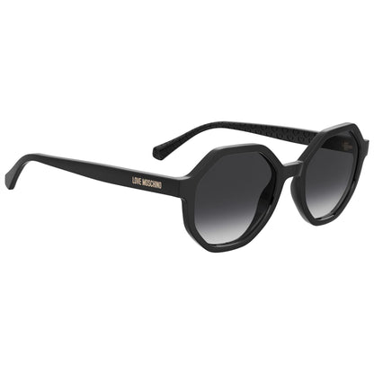 Black - Side - Love Moschino Womens-Ladies Logo Sunglasses