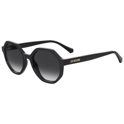 Black - Front - Love Moschino Womens-Ladies Logo Sunglasses