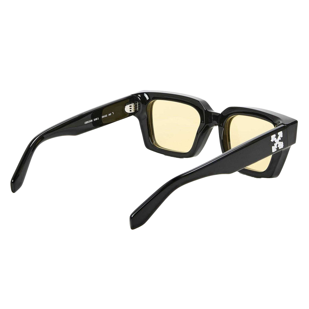 Black-Yellow - Back - Off-White Unisex Adult Virgil Square Frame Sunglasses