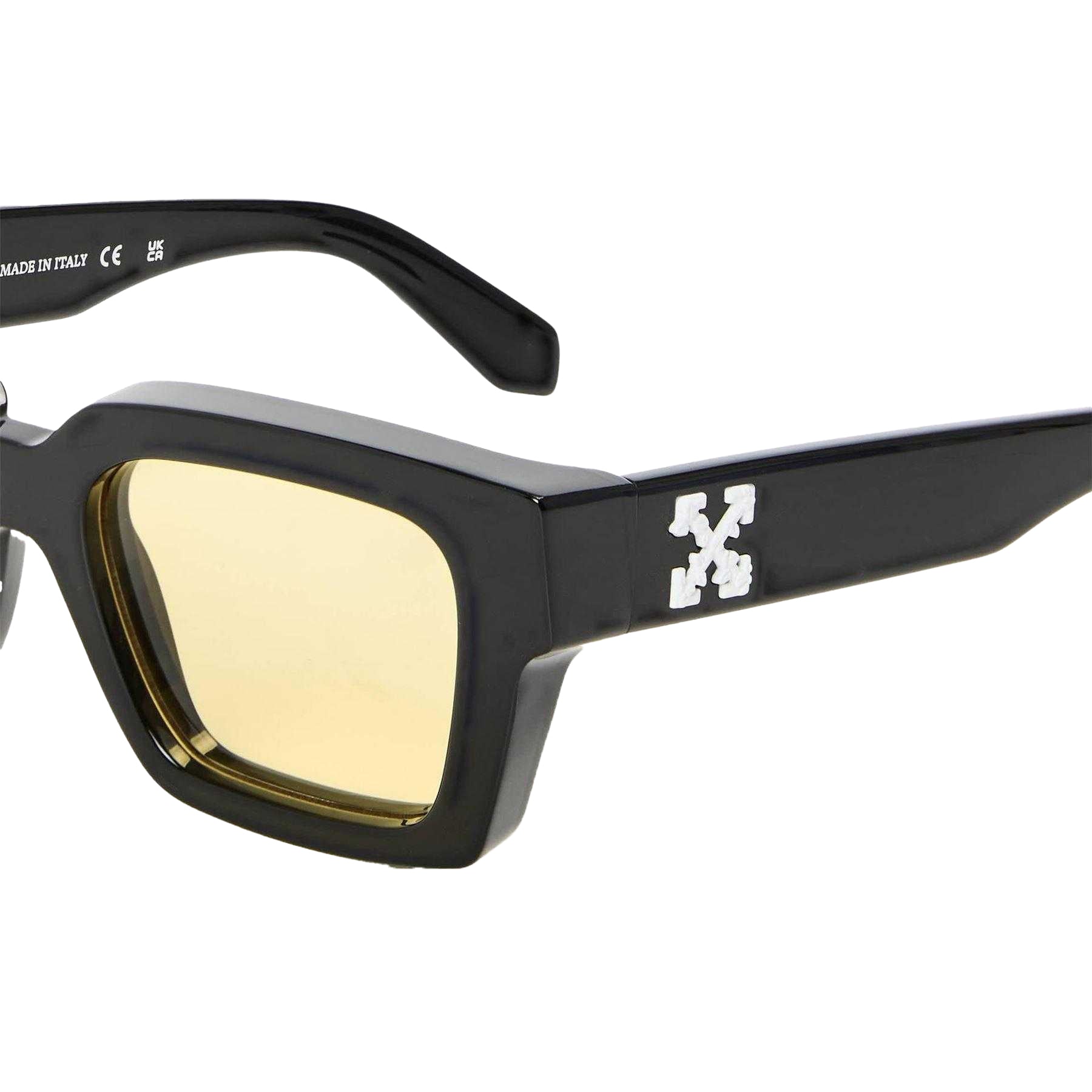 Black-Yellow - Lifestyle - Off-White Unisex Adult Virgil Square Frame Sunglasses