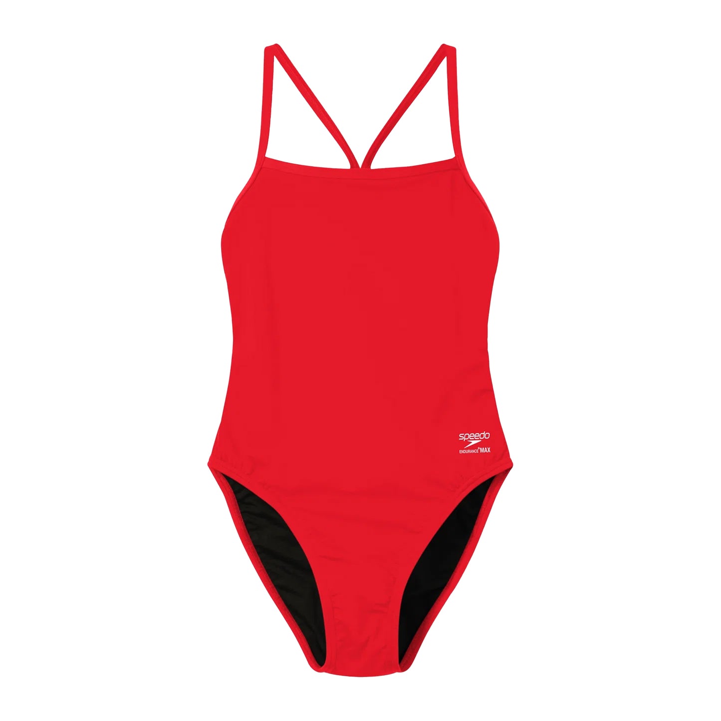 Red - Front - Speedo Womens-Ladies Endurance One Piece Swimsuit