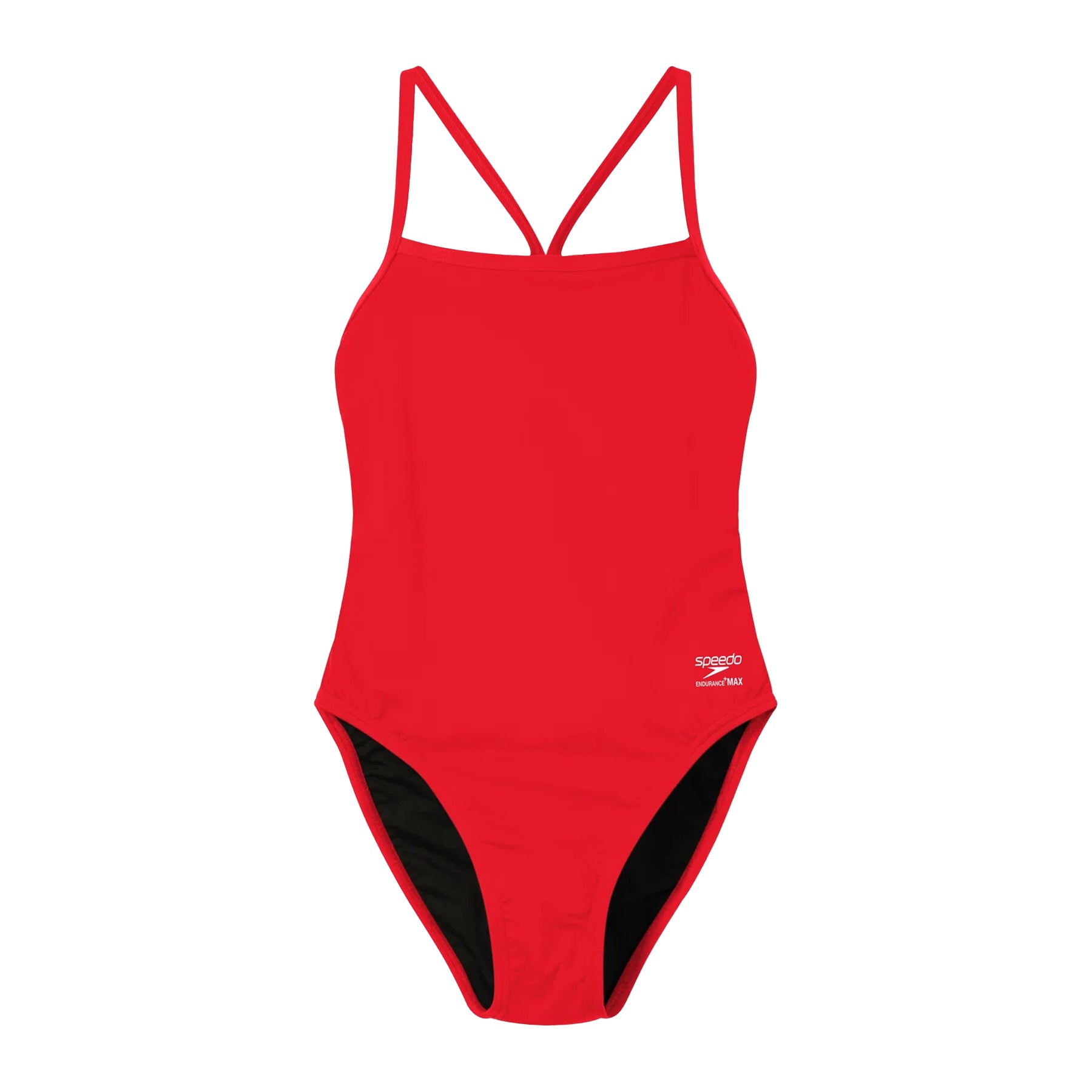 Red - Front - Speedo Womens-Ladies Endurance One Piece Swimsuit