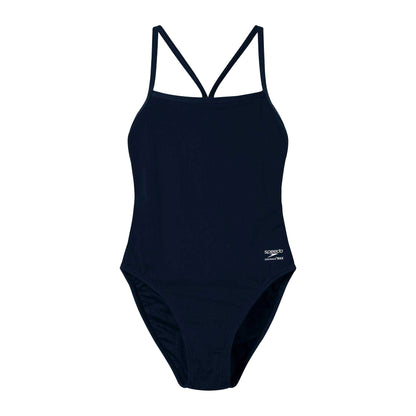 Black - Front - Speedo Womens-Ladies Endurance One Piece Swimsuit