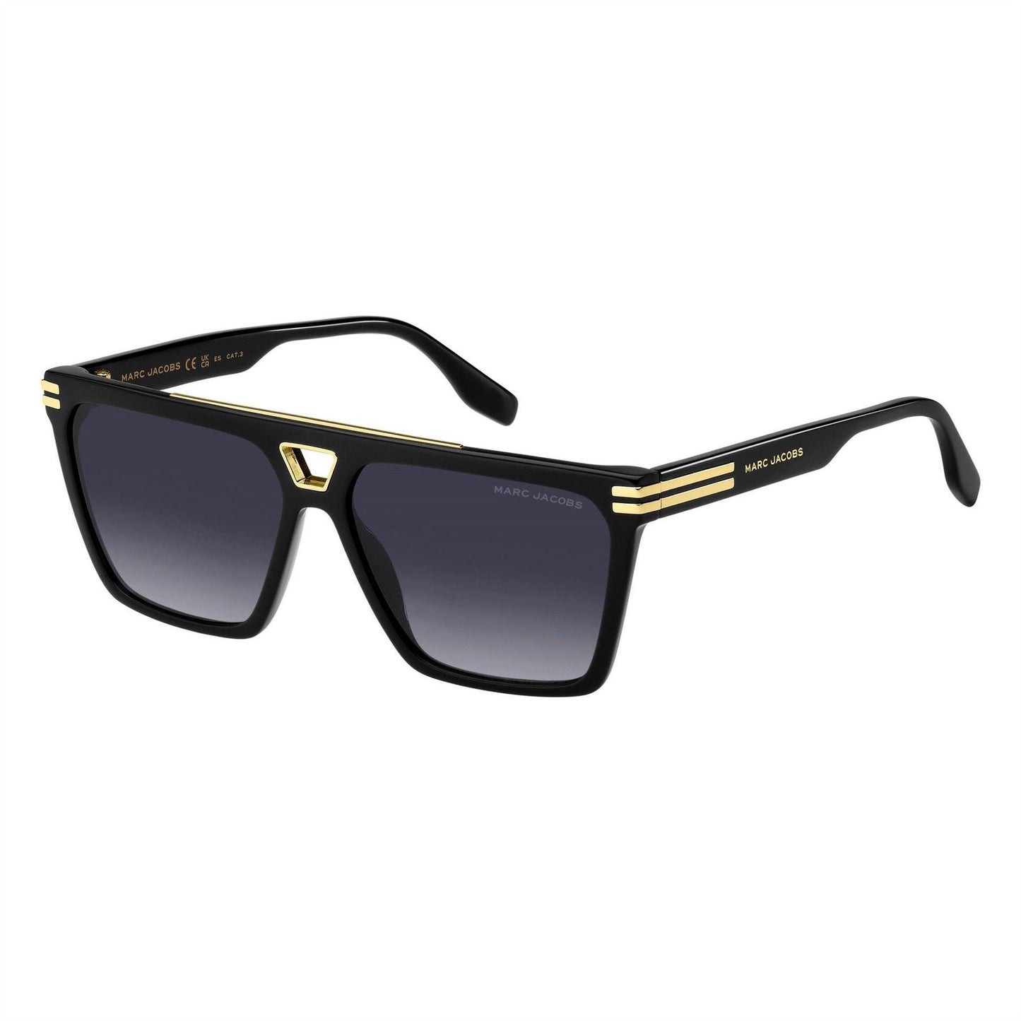 Black - Front - Marc Jacobs Mens Rectangular Sunglasses