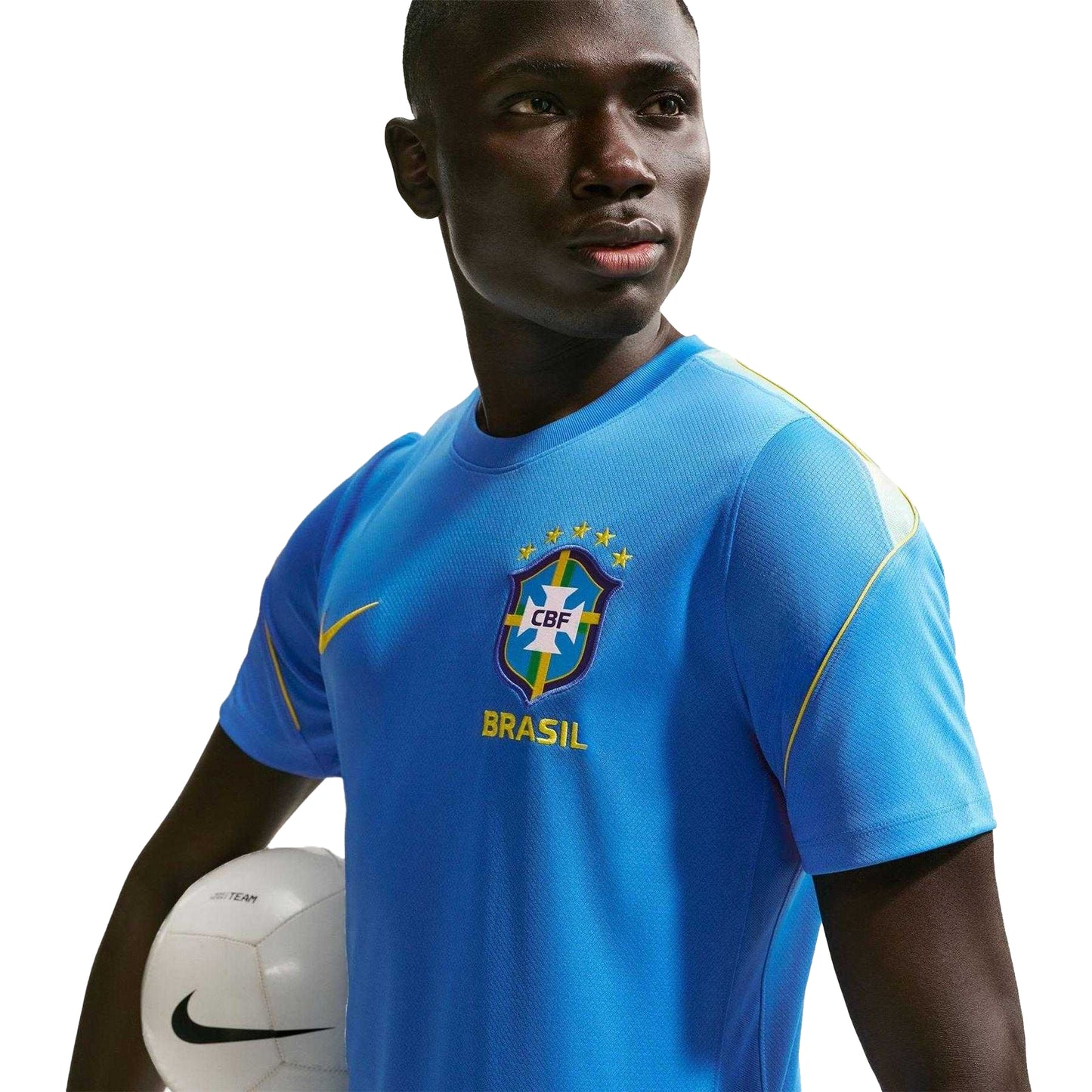 Blue-White - Side - Nike Mens 2026-2027 Strike Brazil Dri-FIT Short-Sleeved Football Shirt
