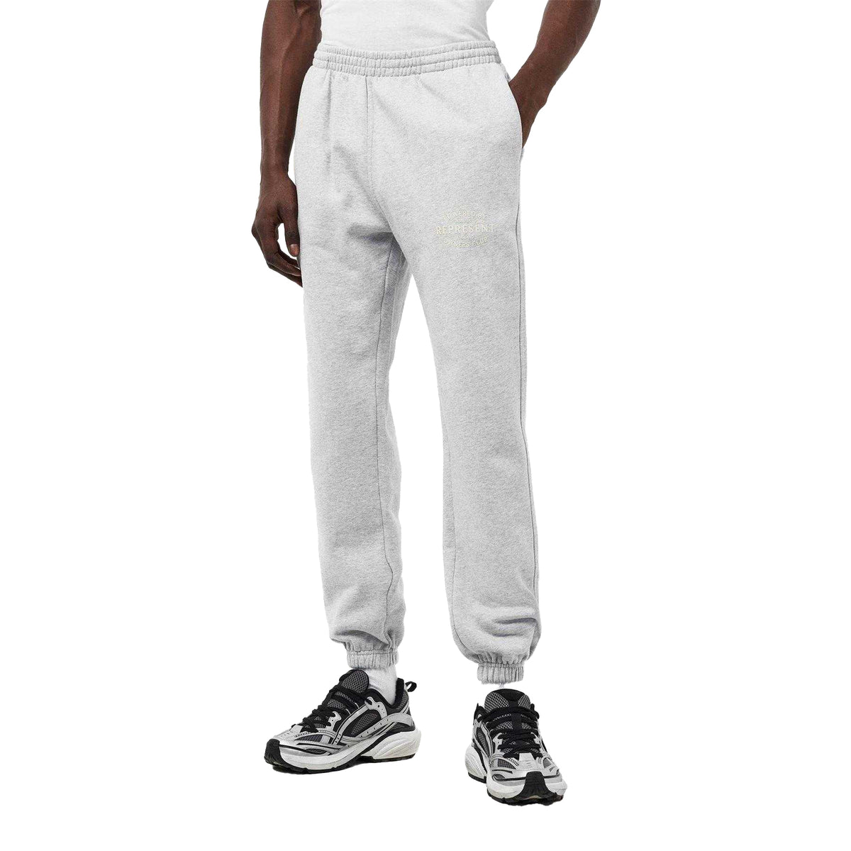 Ash Grey - Lifestyle - Represent Mens Fleece Joggers