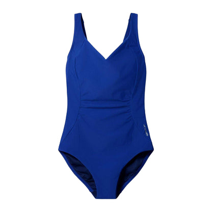 Blue - Front - Speedo Womens-Ladies Shirred One Piece Swimsuit