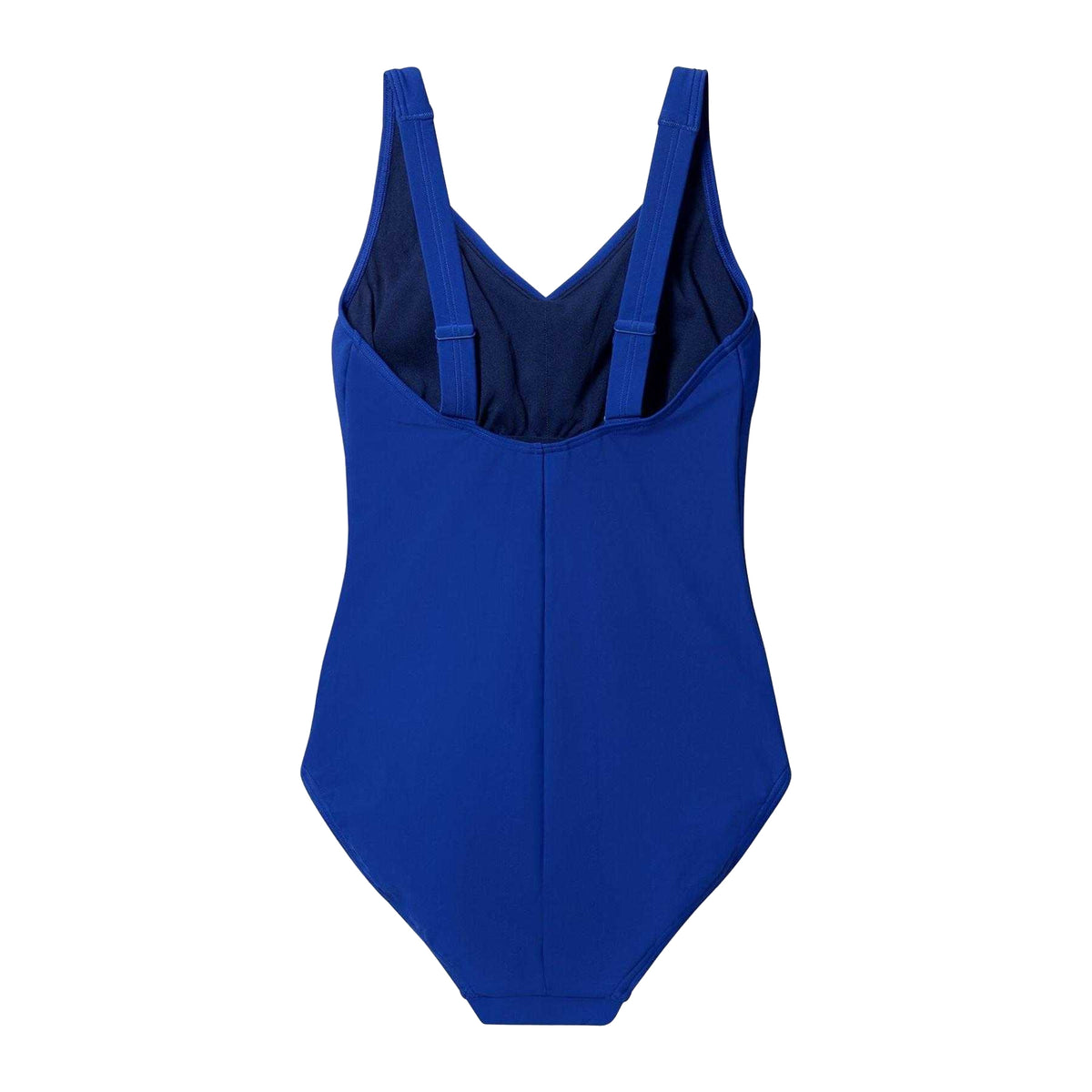 Blue - Back - Speedo Womens-Ladies Shirred One Piece Swimsuit