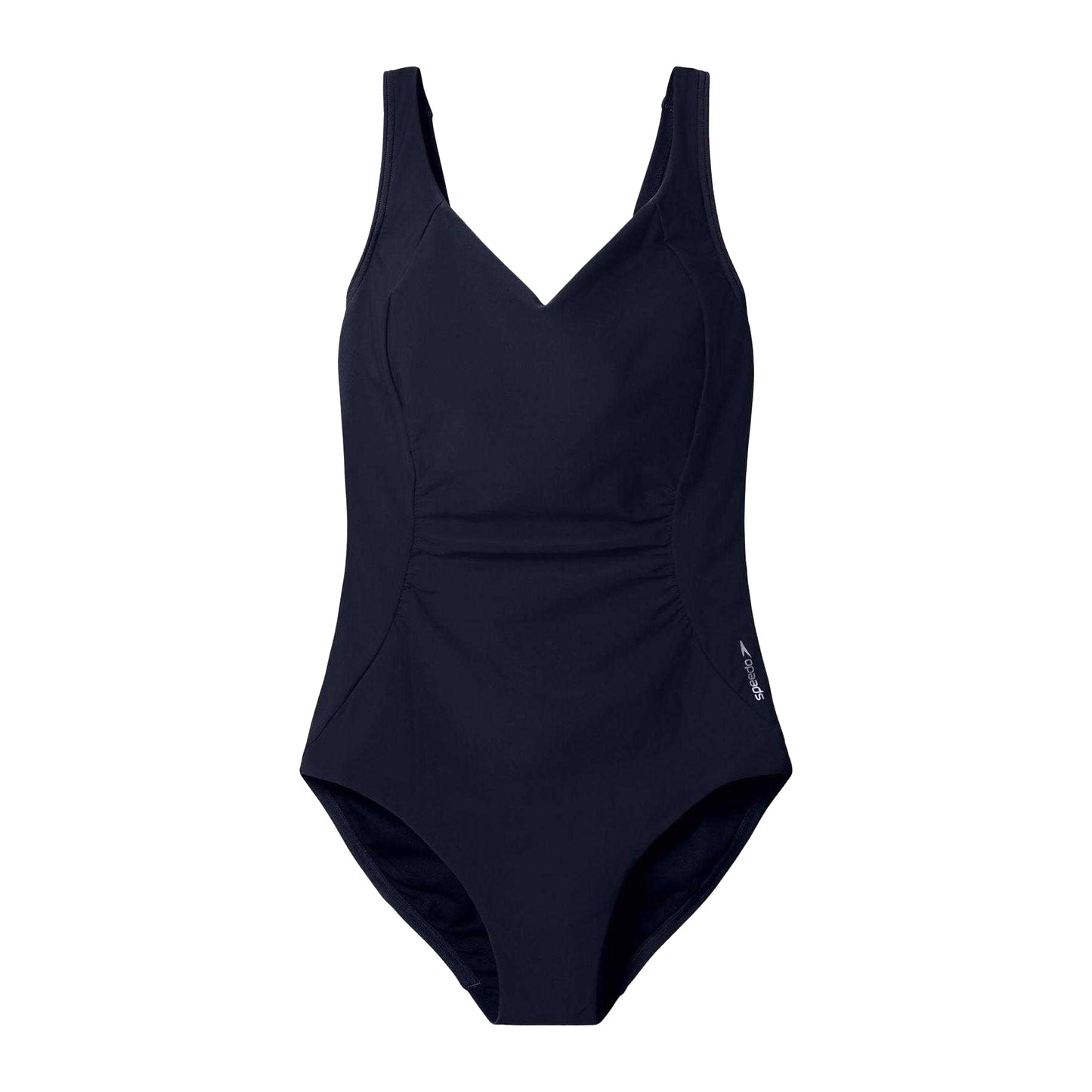 Anthracite - Front - Speedo Womens-Ladies Shirred One Piece Swimsuit