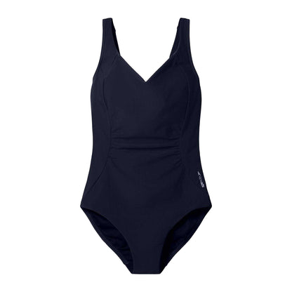 Anthracite - Front - Speedo Womens-Ladies Shirred One Piece Swimsuit