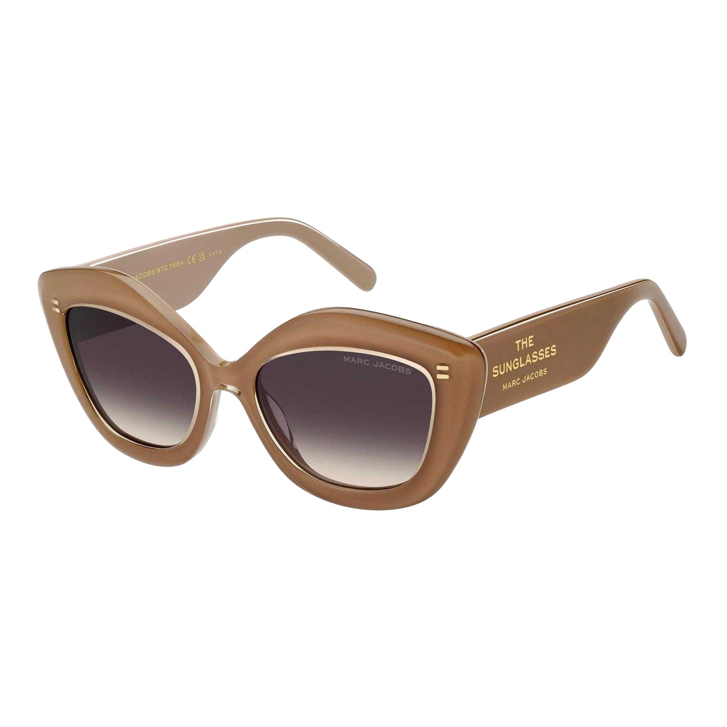Beige - Front - Marc Jacobs Womens-Ladies Cat Eye Sunglasses