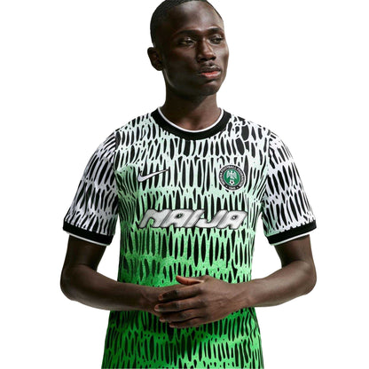 Black-White - Side - Nike Mens Pre Match 2026 Nigeria FC Dri-FIT Football Shirt