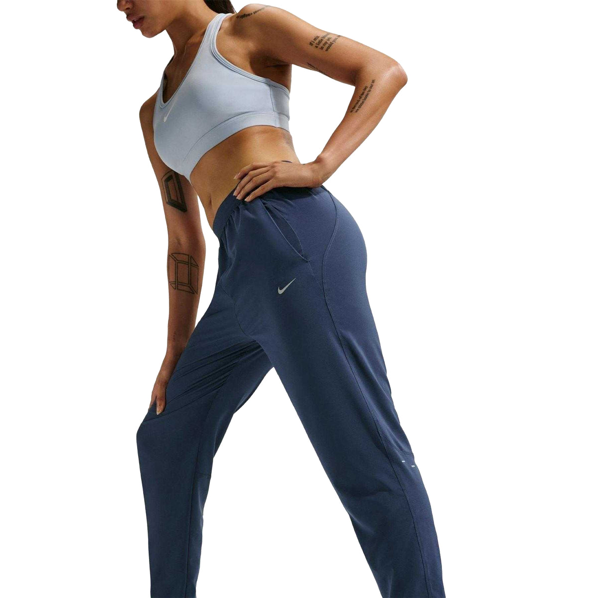 Midnight Navy - Pack Shot - Nike Womens-Ladies Tempo Running Tracksuit Bottoms