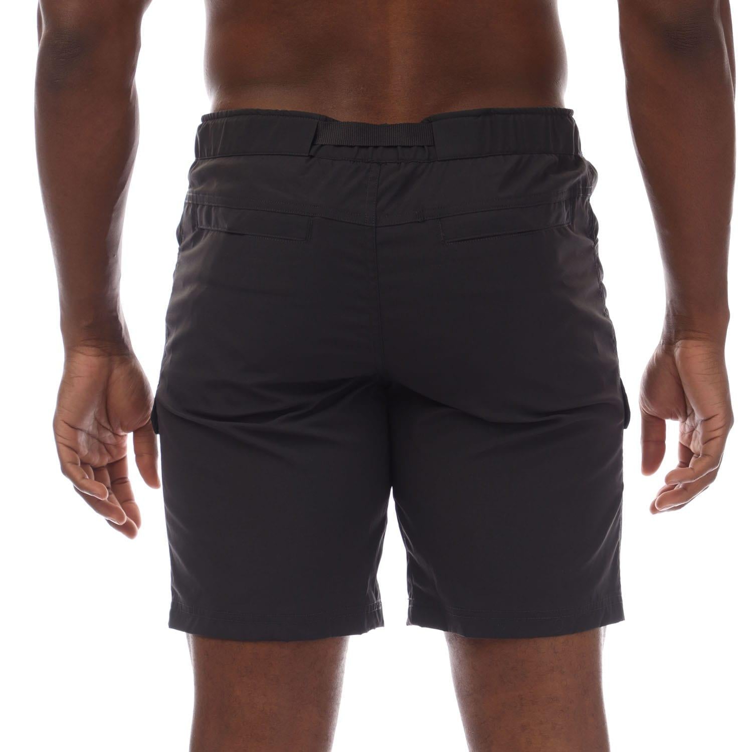 Grey - Back - Icepeak Mens Macon Walking Shorts