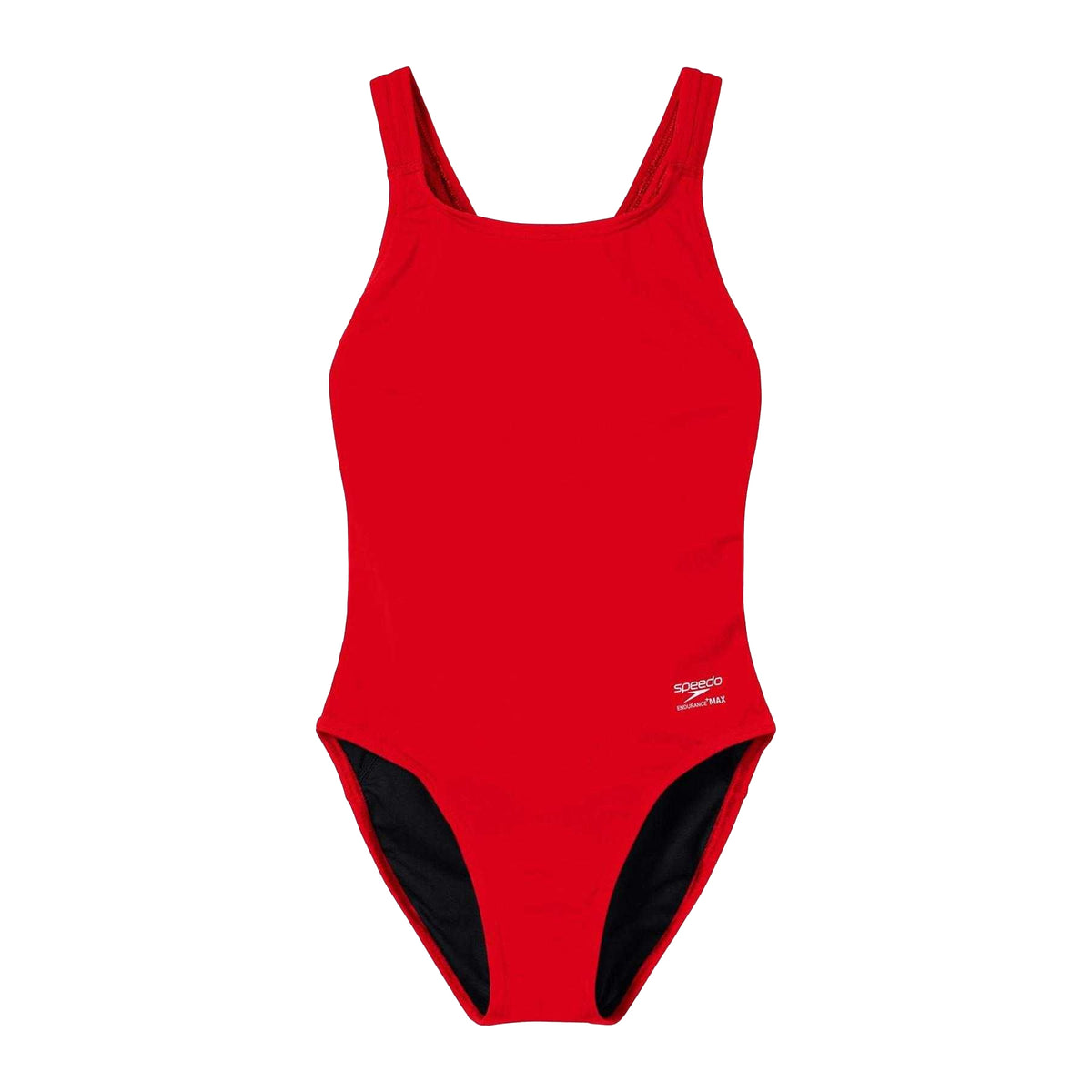 Red - Front - Speedo Womens-Ladies Endurance One Piece Swimsuit