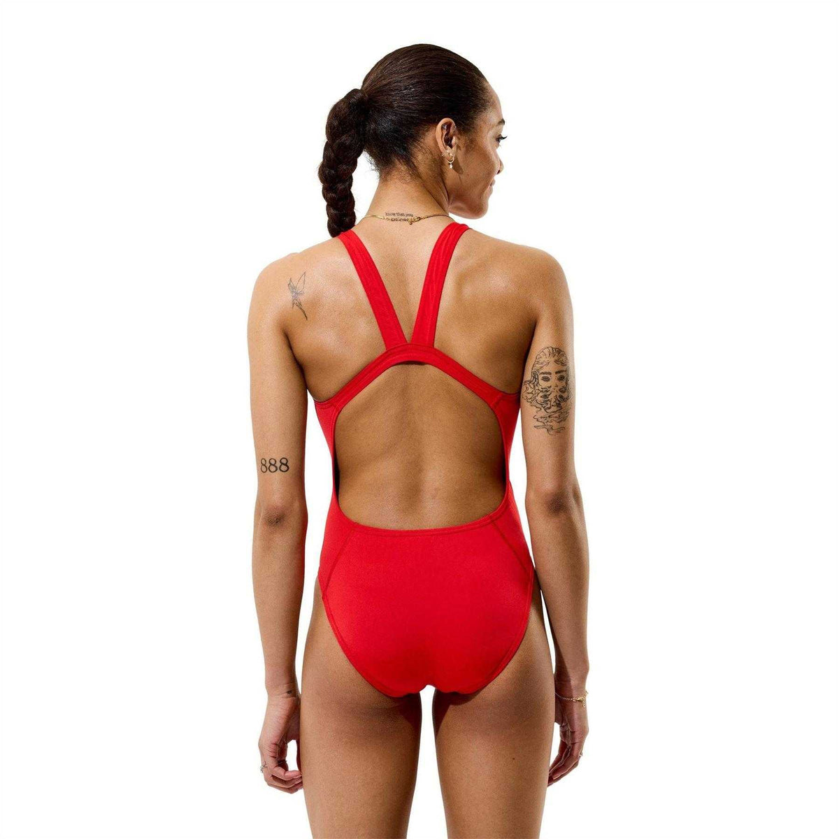 Red - Pack Shot - Speedo Womens-Ladies Endurance One Piece Swimsuit