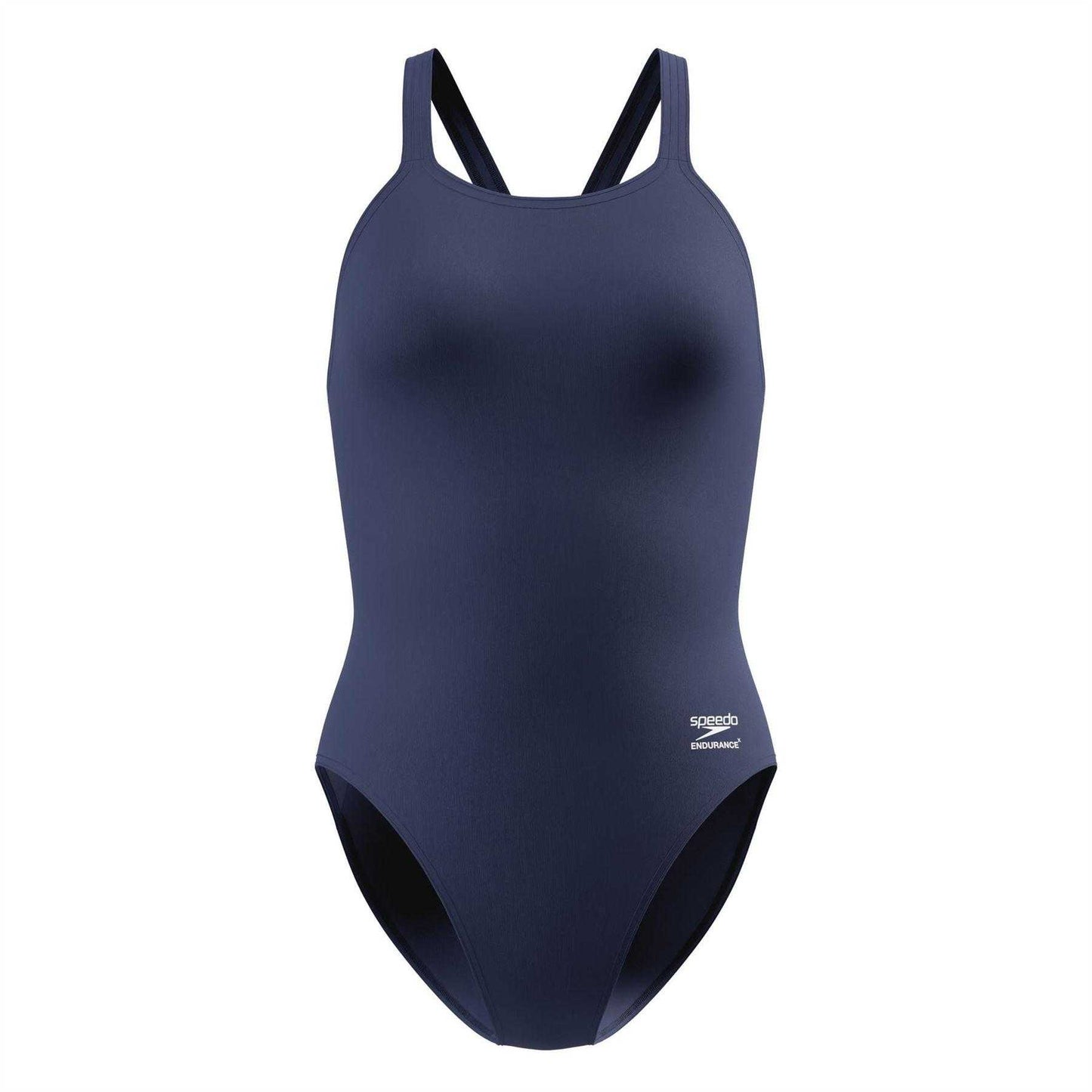 Navy - Front - Speedo Womens-Ladies Endurance One Piece Swimsuit