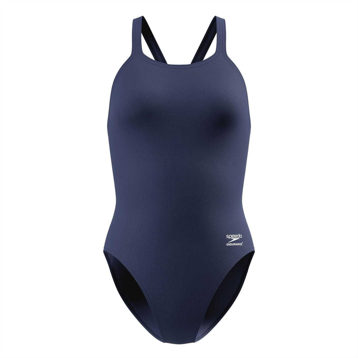 Navy - Front - Speedo Womens-Ladies Endurance One Piece Swimsuit