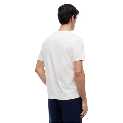 Ivory - Back - Tommy Hilfiger Mens Summer Chest Print Regular T-Shirt