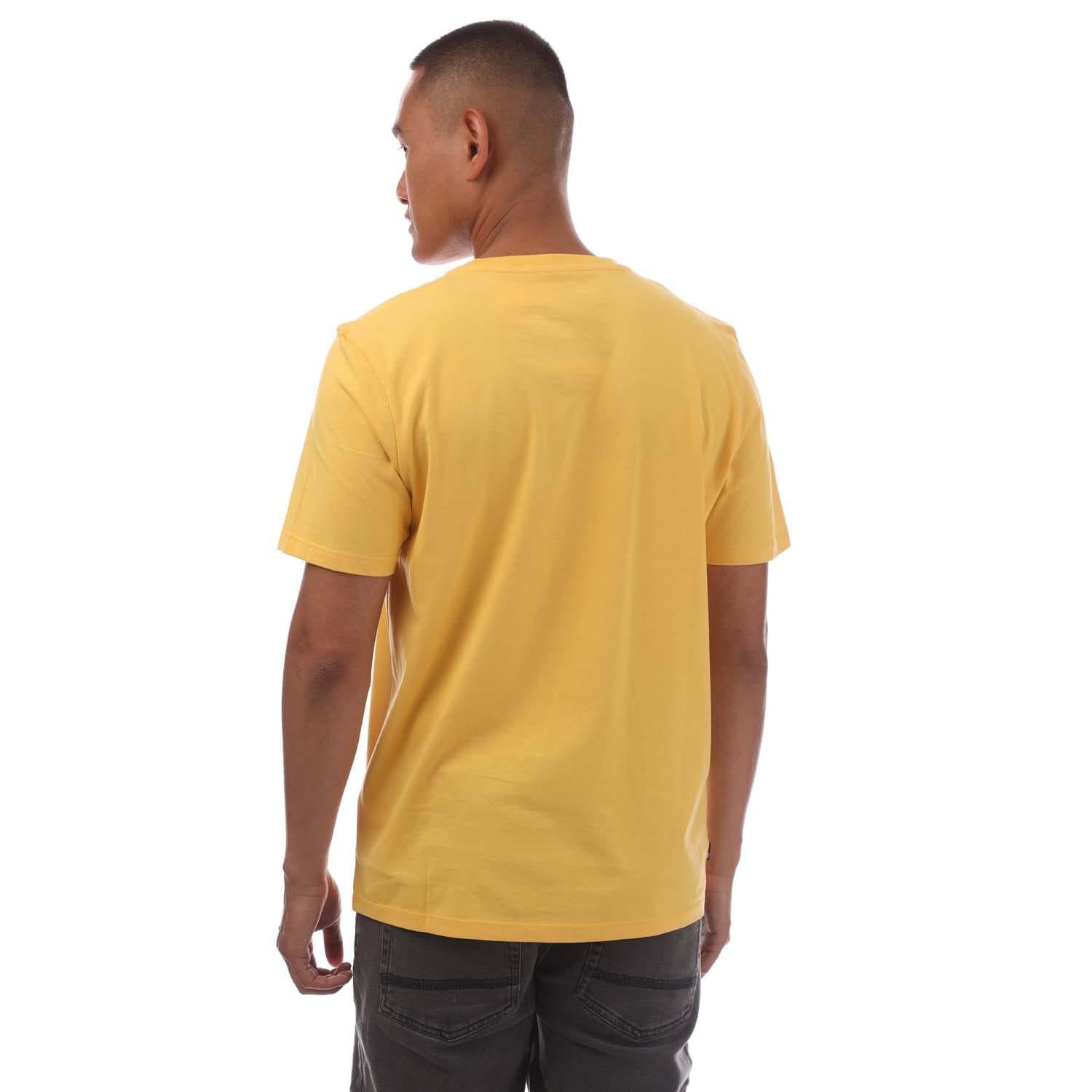 Yellow - Back - Timberland Mens Northwood Wordmark T-Shirt
